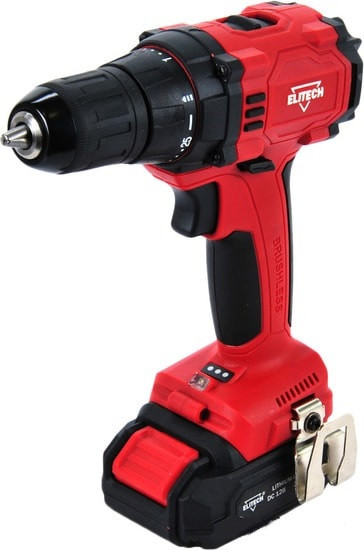 Дрель-шуруповерт Elitech ДА 12БЛ2 (с 2-мя АКБ 2Ah, кейс)