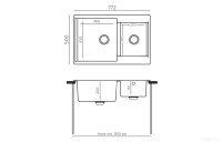 Кухонная мойка Polygran Brig 772 (космос)
