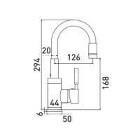 Смеситель Gross Aqua ColorFlex 3241508MW