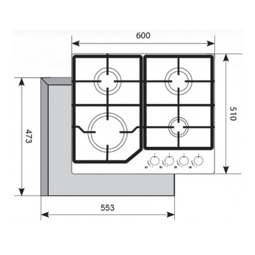 Варочная панель AKPO PGA 604 LGC WH Варочная панель AKPO PGA 604 LGC WH