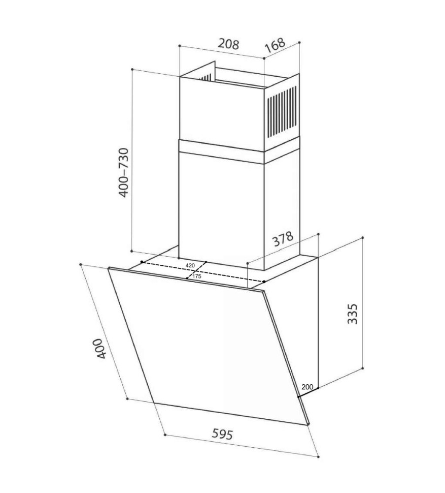 Вытяжка LEX TOUCH 600 IVORY LIGHT Вытяжка LEX TOUCH 600 IVORY LIGHT