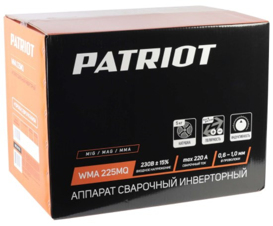 Сварочный инвертор Patriot WMA 225MQ Сварочный инвертор Patriot WMA 225MQ