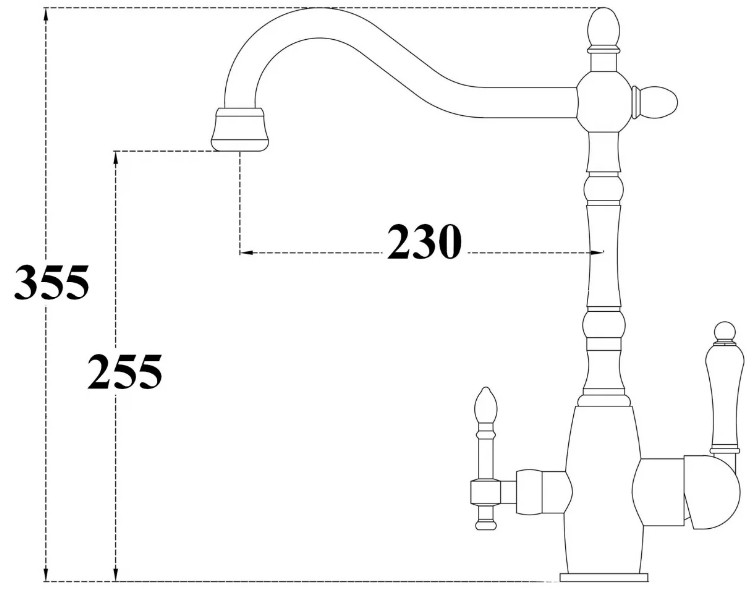 Смеситель Zorg ZR 312YF-50 Nickel Смеситель Zorg ZR 312YF-50 Nickel