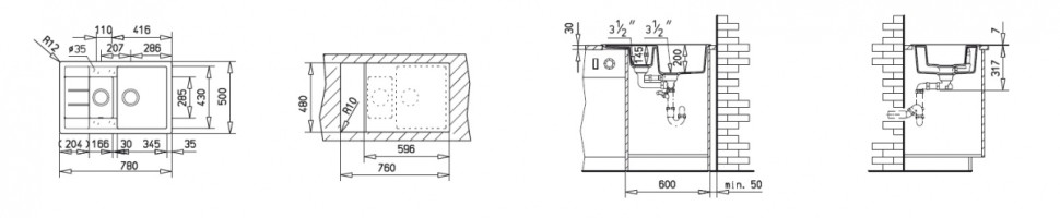 Кухонная мойка Teka ASTRAL 60 B-TG Песочный 40143576 Кухонная мойка Teka ASTRAL 60 B-TG Песочный 40143576