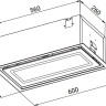 Вытяжка Weissgauff Quadra 600 Touch Black Glass