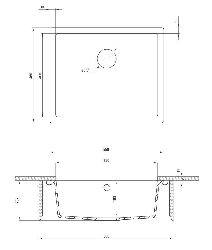 Кухонная мойка Deante Corda ZQA G10C Кухонная мойка Deante Corda ZQA G10C