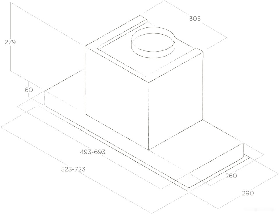 Вытяжка Elica Hidden 2.0 IX/A/60 PRF0092333A