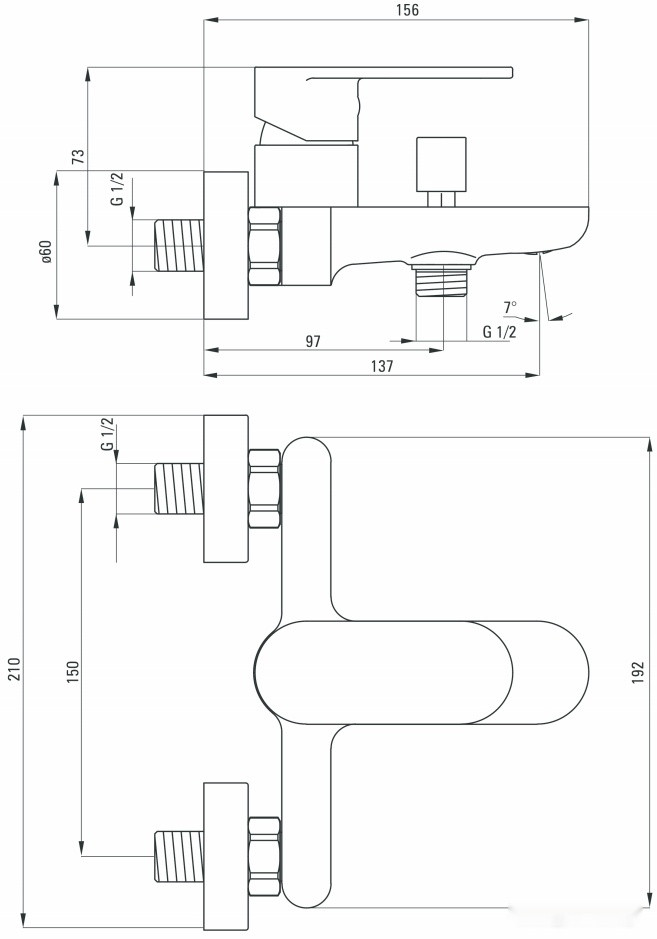Смеситель Deante Alpinia BGA 010M