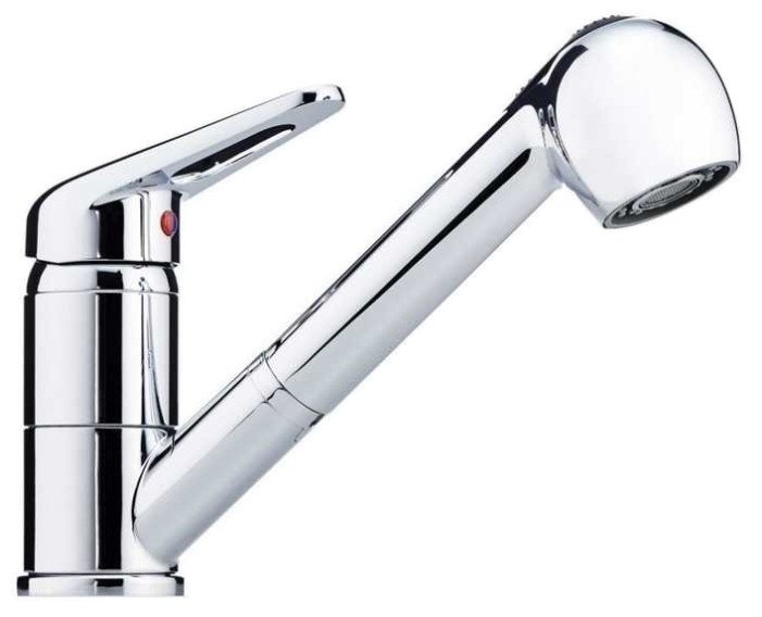 Смеситель Franke Novara Plus хром (с выдвижным шлангом)