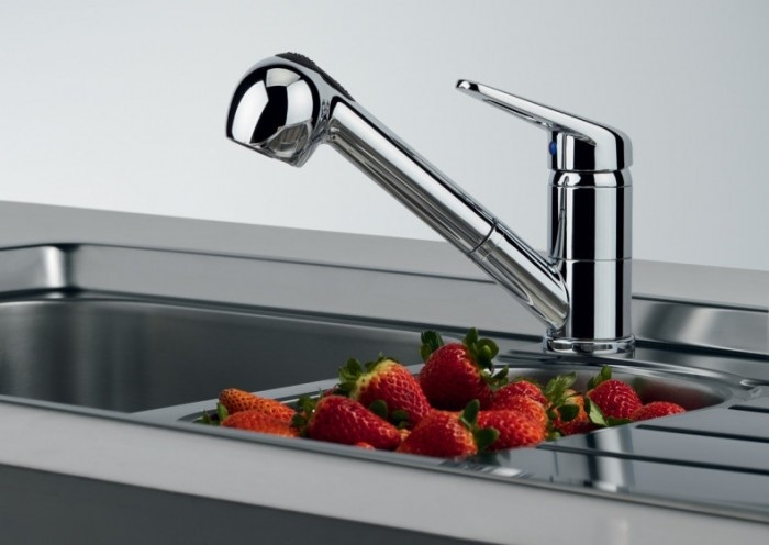 Смеситель Franke Novara Plus хром (с выдвижным шлангом)