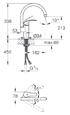 Смеситель Grohe Eurosmart New 33202002