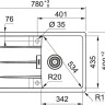 Кухонная мойка Franke CNG 611/211-78 оникс 114.0639.689