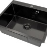 Кухонная мойка Basic CL DS Decor 60x50 (черный, коландер, дозатор)