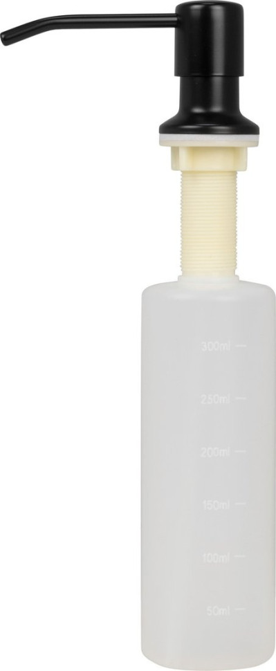 Кухонная мойка Basic CL DS Decor 60x50 (черный, коландер, дозатор)
