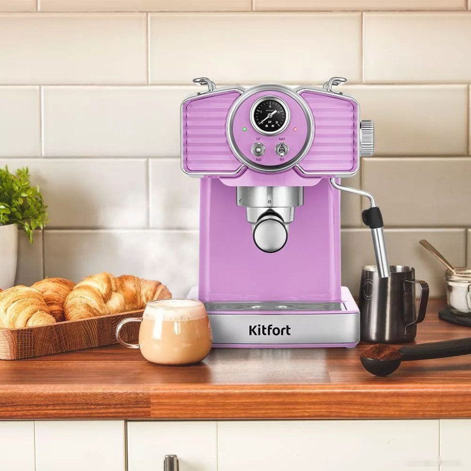 Рожковая кофеварка Kitfort KT-7125-3 Рожковая кофеварка Kitfort KT-7125-3