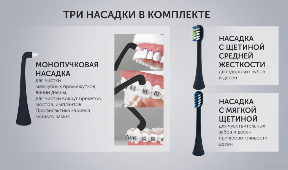 Электрическая зубная щетка Polaris PETB 0701 TC (графит)