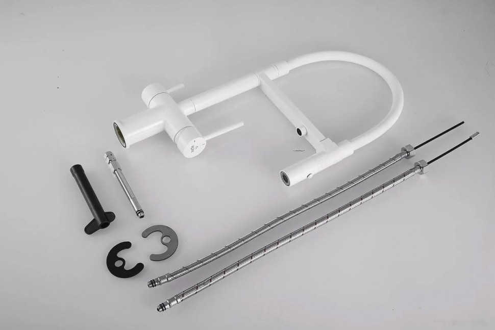 Смеситель Rose R958C (белый)