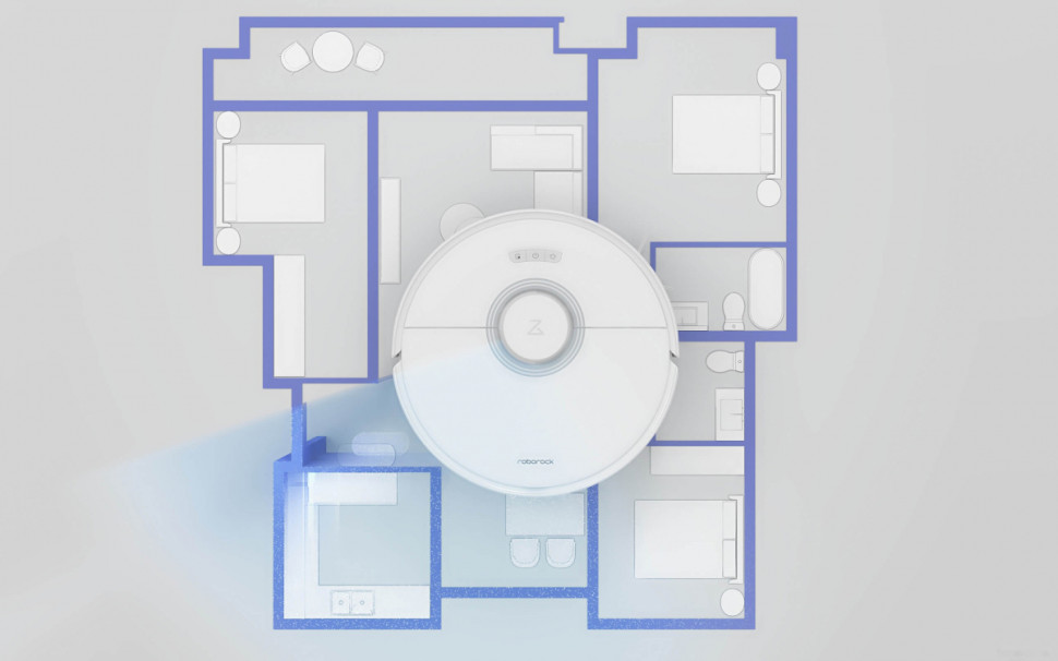 Робот-пылесос Roborock Q7 Max (русская версия, белый)