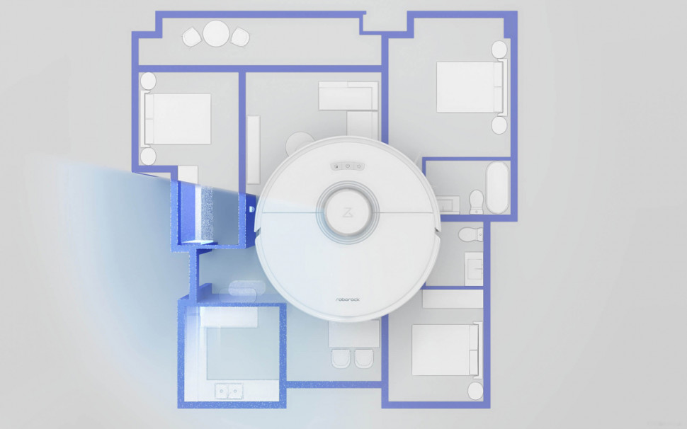 Робот-пылесос Roborock Q7 Max (русская версия, белый)