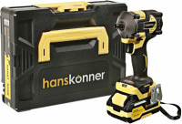 Гайковерт Hanskonner HCD20420BLC (с 1-им АКБ, кейс)