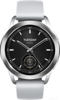 Умные часы Xiaomi Watch S3 M2323W1 (серебристый/серый, международная версия)