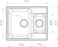 Кухонная мойка GranFest QUARZ Z-09 (черный)