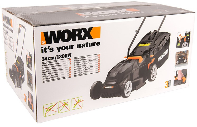 Газонокосилка электрическая Worx WG713E Газонокосилка электрическая Worx WG713E