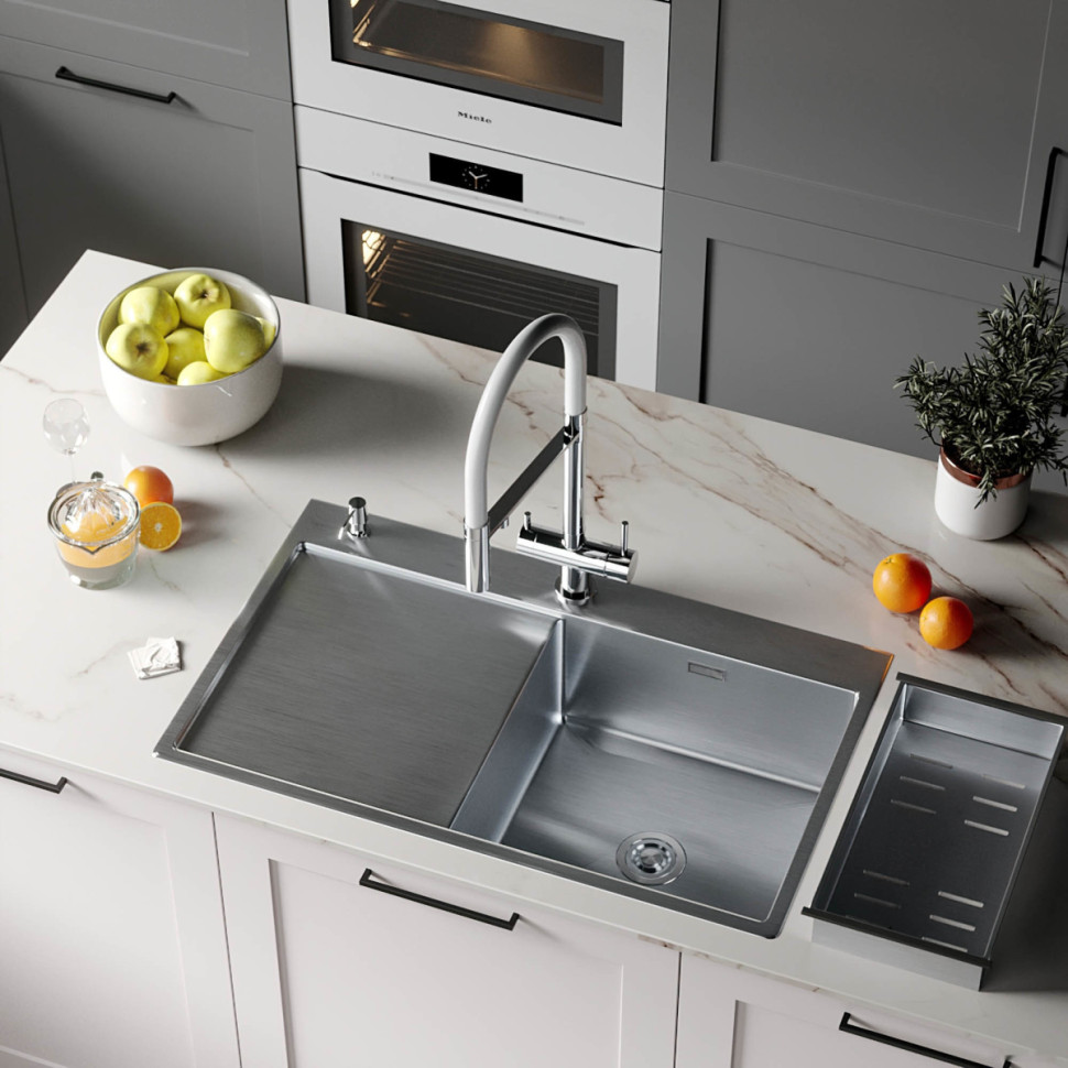 Кухонная мойка Roxen Vespa 560230-70R сатин