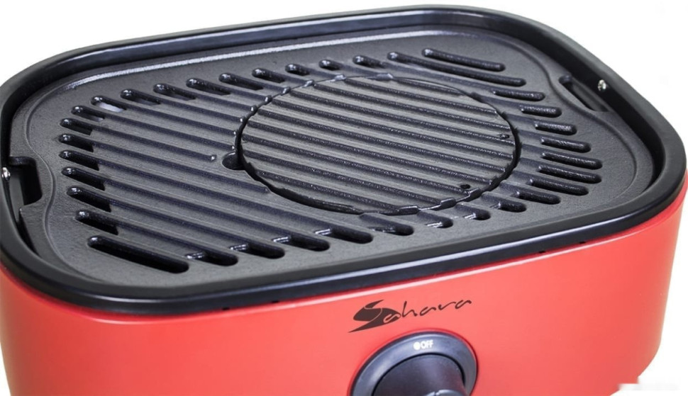 Портативный газовый гриль SAHARA Mini BBQ (серебристый)