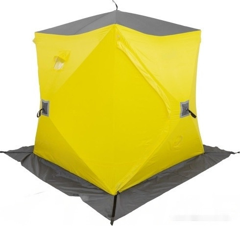 Палатка HELIOS Куб Premium HS-WSCI-P-180YG (зимняя, утепленная) Палатка HELIOS Куб Premium HS-WSCI-P-180YG (зимняя, утепленная)