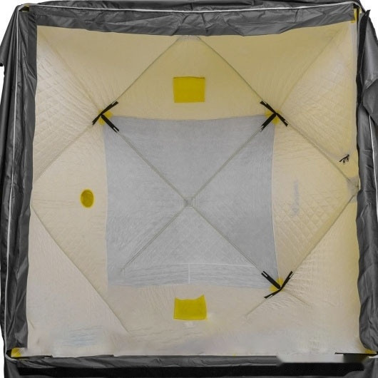 Палатка HELIOS Куб Premium HS-WSCI-P-180YG (зимняя, утепленная) Палатка HELIOS Куб Premium HS-WSCI-P-180YG (зимняя, утепленная)
