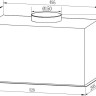 Вытяжка Weissgauff BOX 900 Remove Touch Black Glass