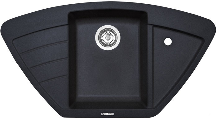 Кухонная мойка Zigmund & Shtain Eckig 900 (Черный базальт)