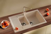 Кухонная мойка Zorg Luka 109 (сливочная ваниль)