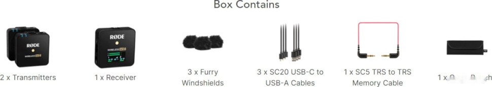 Радиосистема RODE Wireless GO II Радиосистема RODE Wireless GO II