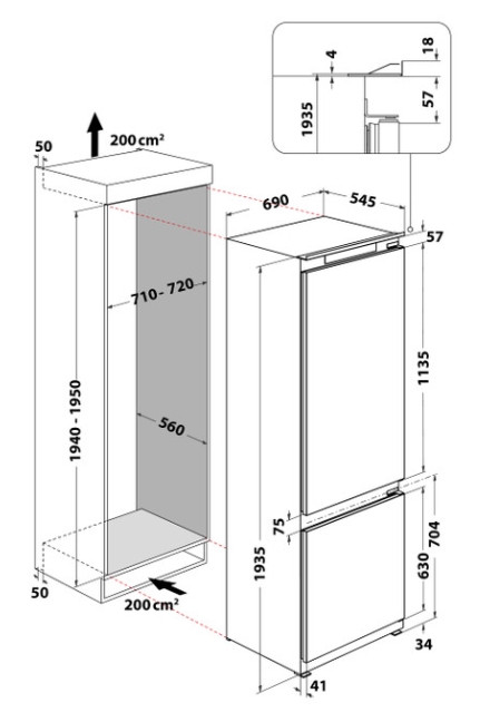 Холодильник Whirlpool SP40 812 EU 2