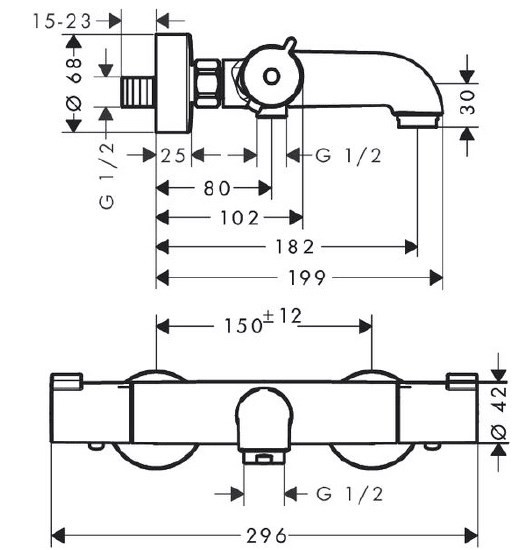 Смеситель Hansgrohe Ecostat 1001 CL 13201000 Смеситель Hansgrohe Ecostat 1001 CL 13201000