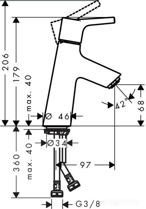 Смеситель Hansgrohe Talis S 72012000