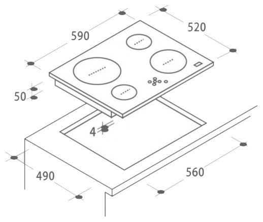 Варочная панель Candy CH 64 FC Варочная панель Candy CH 64 FC