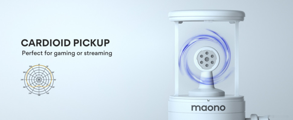 Проводной микрофон Maono DM30 (белый) Проводной микрофон Maono DM30 (белый)