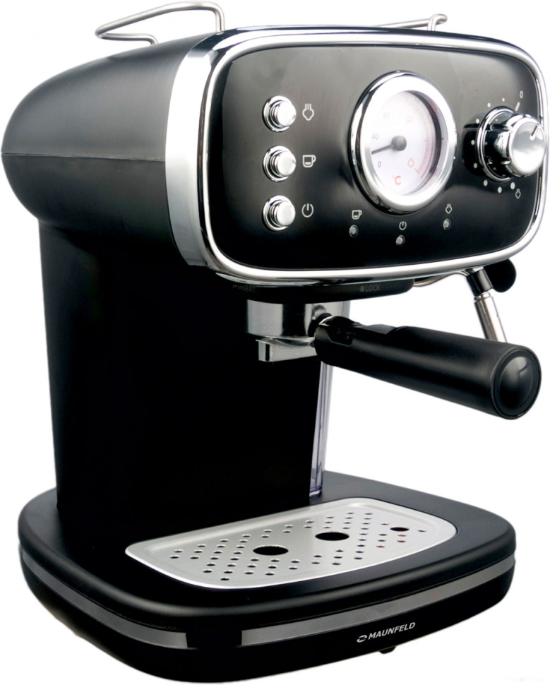 Рожковая помповая кофеварка Maunfeld MF-736BK Рожковая помповая кофеварка Maunfeld MF-736BK