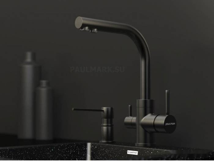 Смеситель Paulmark Essen Es213011-GM (вороненая сталь) Смеситель Paulmark Essen Es213011-GM (вороненая сталь)