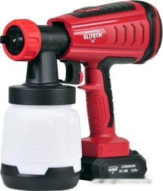 Краскораспылитель Elitech КА 18БЛП Краскораспылитель Elitech КА 18БЛП