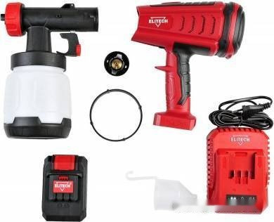 Краскораспылитель Elitech КА 18БЛП Краскораспылитель Elitech КА 18БЛП