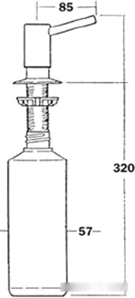 Дозатор для жидкого мыла Elleci ADI02300 Дозатор для жидкого мыла Elleci ADI02300