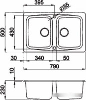 Кухонная мойка Elleci Master 350 M70 Ghisa