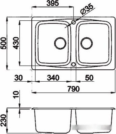 Кухонная мойка Elleci Master 350 M70 Ghisa Кухонная мойка Elleci Master 350 M70 Ghisa