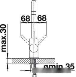 Смеситель Blanco Mili 525130 (серый беж)