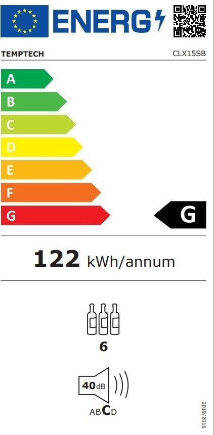 Винный шкаф Temptech CLX15SB Винный шкаф Temptech CLX15SB
