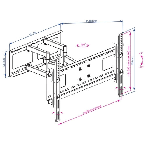 Кронштейн Kromax ATLANTIS-80 Кронштейн Kromax ATLANTIS-80